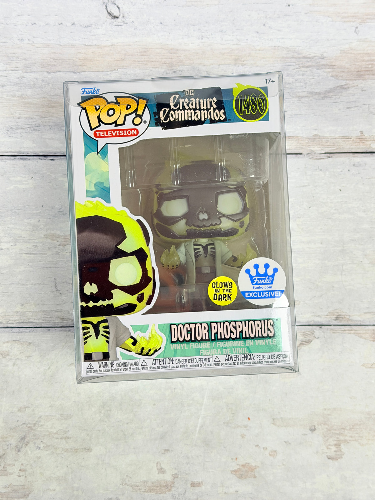 Funko Pop! Doctor Phosphorus #1480 DC Creature Commandos GITD Funko Exclusive
