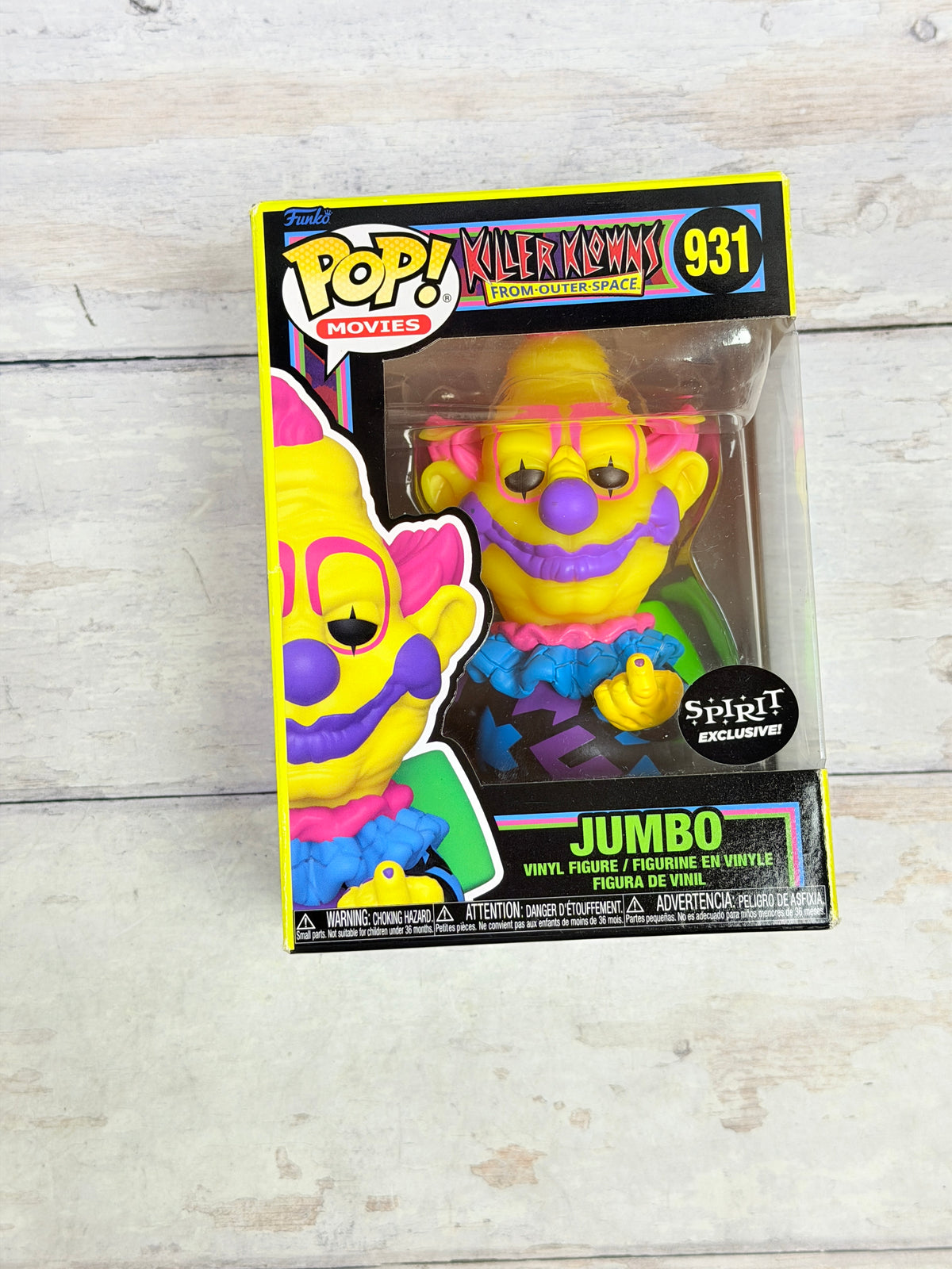Funko Pop! Jumbo #931 Killer Klowns Blacklight Exclusive