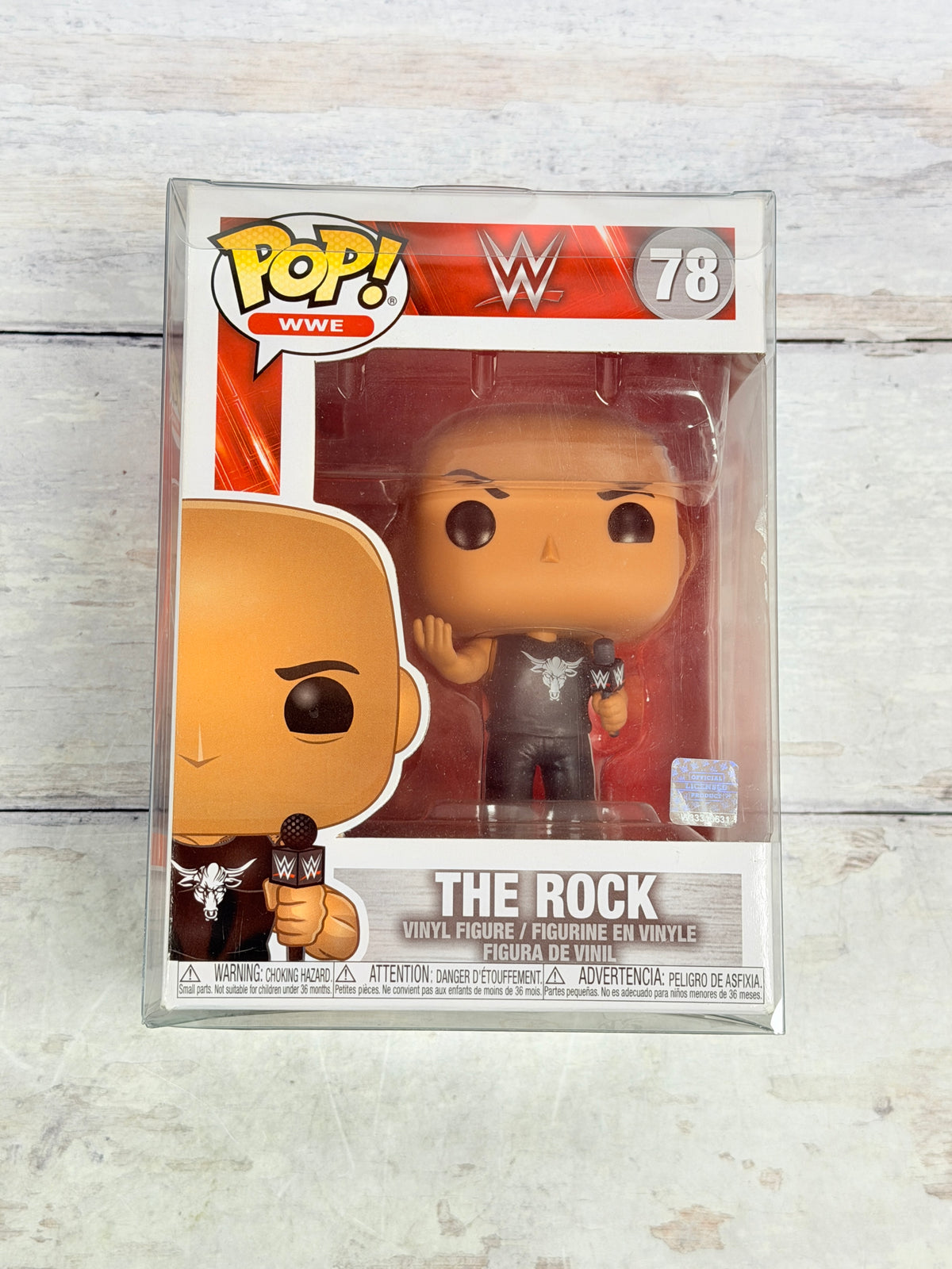 Funko POP! WWE The Rock #78 Dwayne Johnson with Microphone Vinyl Figure