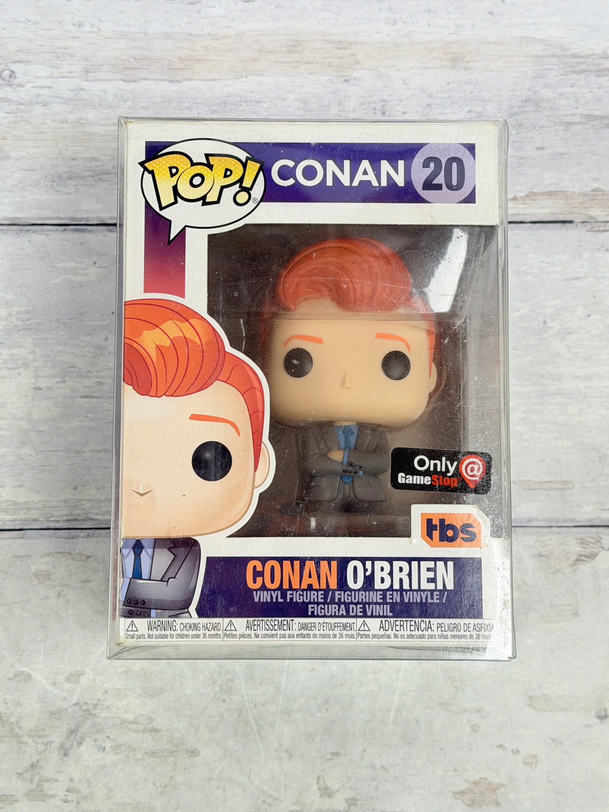 Funko POP! Conan O’Brien #20 GameStop Exclusive TBS Grey Suit Vinyl Figure with Protector