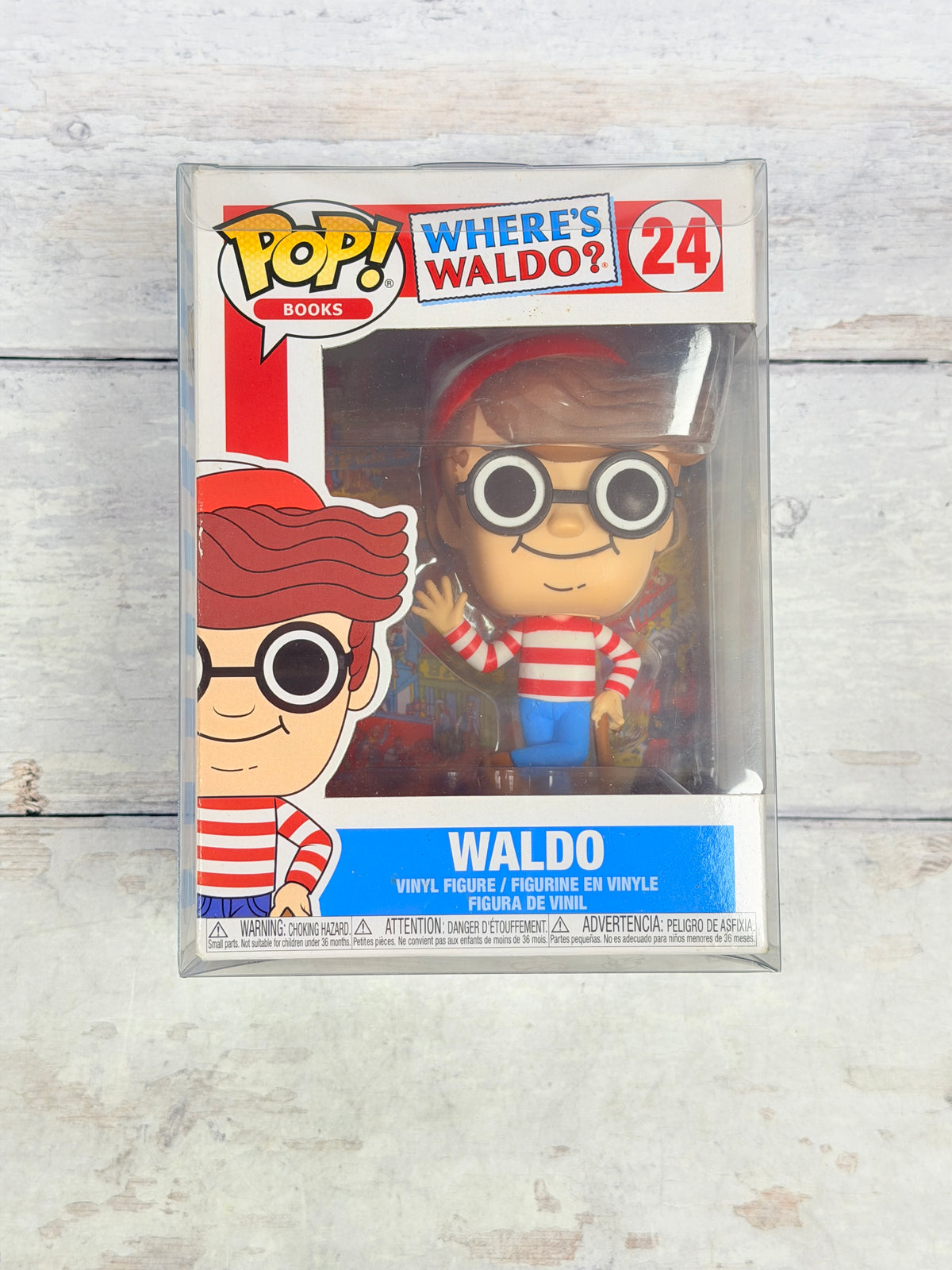 Funko POP! Books Where’s Waldo? Waldo #24 Vinyl Figure with Protector