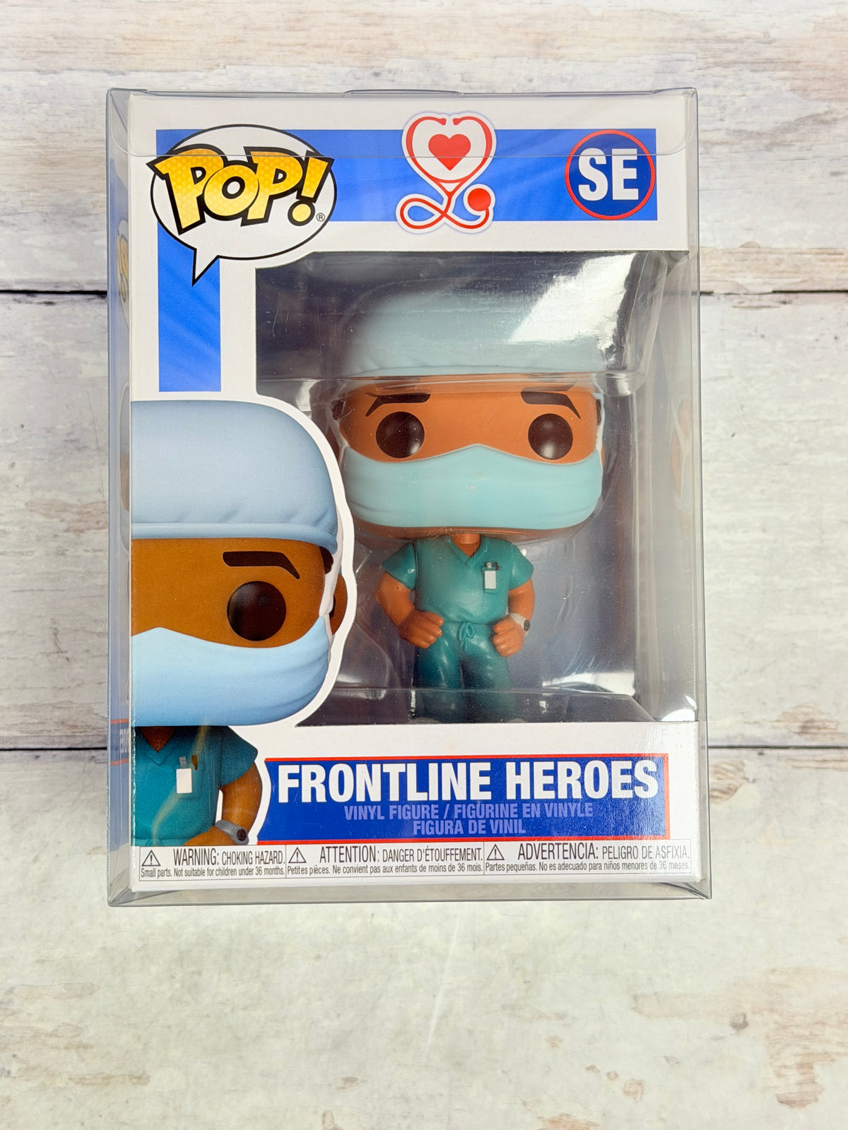 Funko Pop! Frontline Heroes Male Hospital Worker #SE Blue Scrubs Healthcare Worker