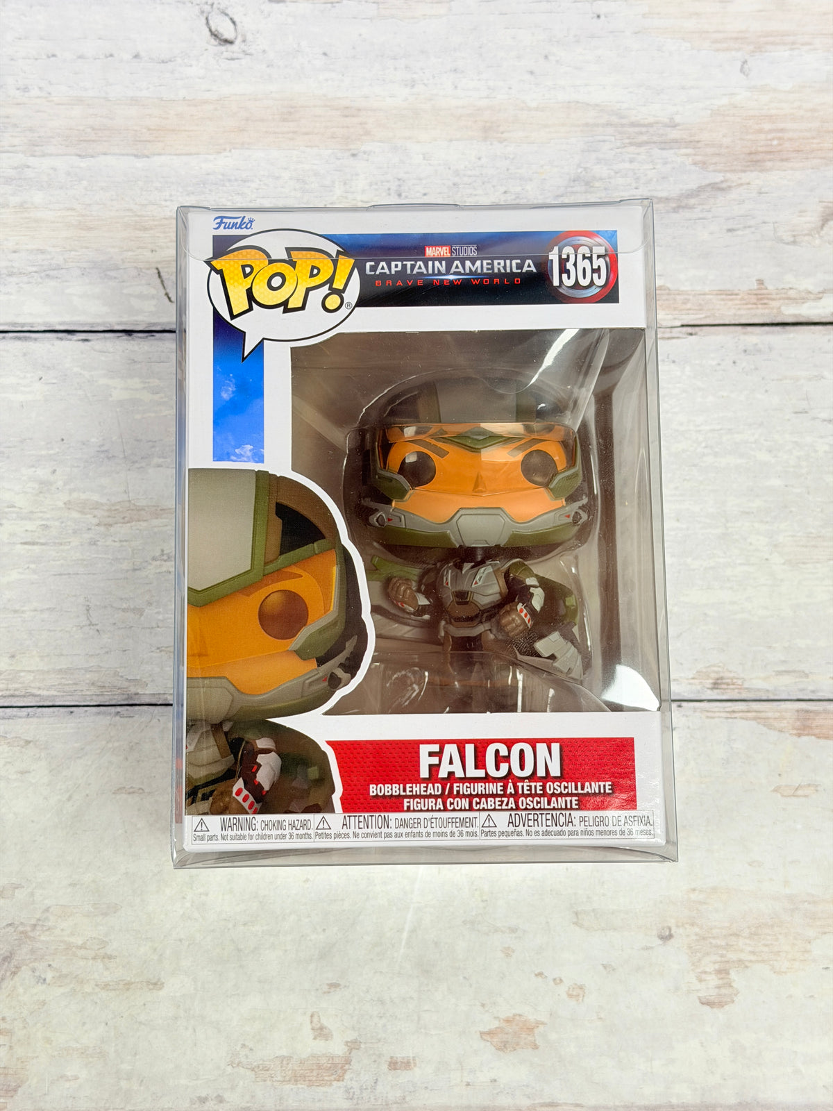 Funko POP! Marvel Falcon #1365 Captain America Brave New World Bobblehead with Protector