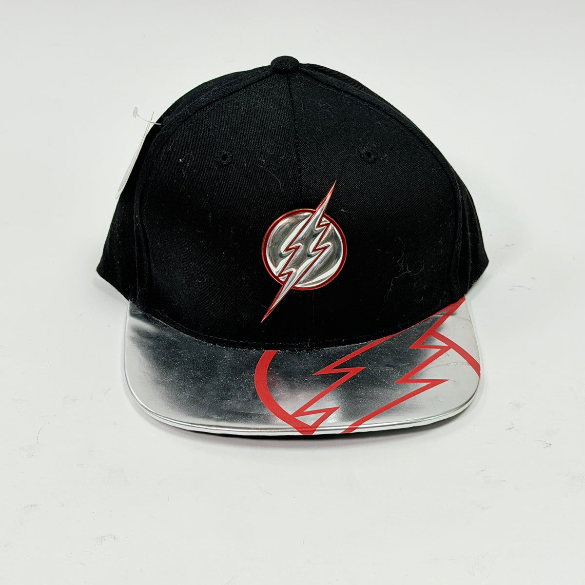 Six Flags The Flash Black with Foil Decal Snap-Back Hat