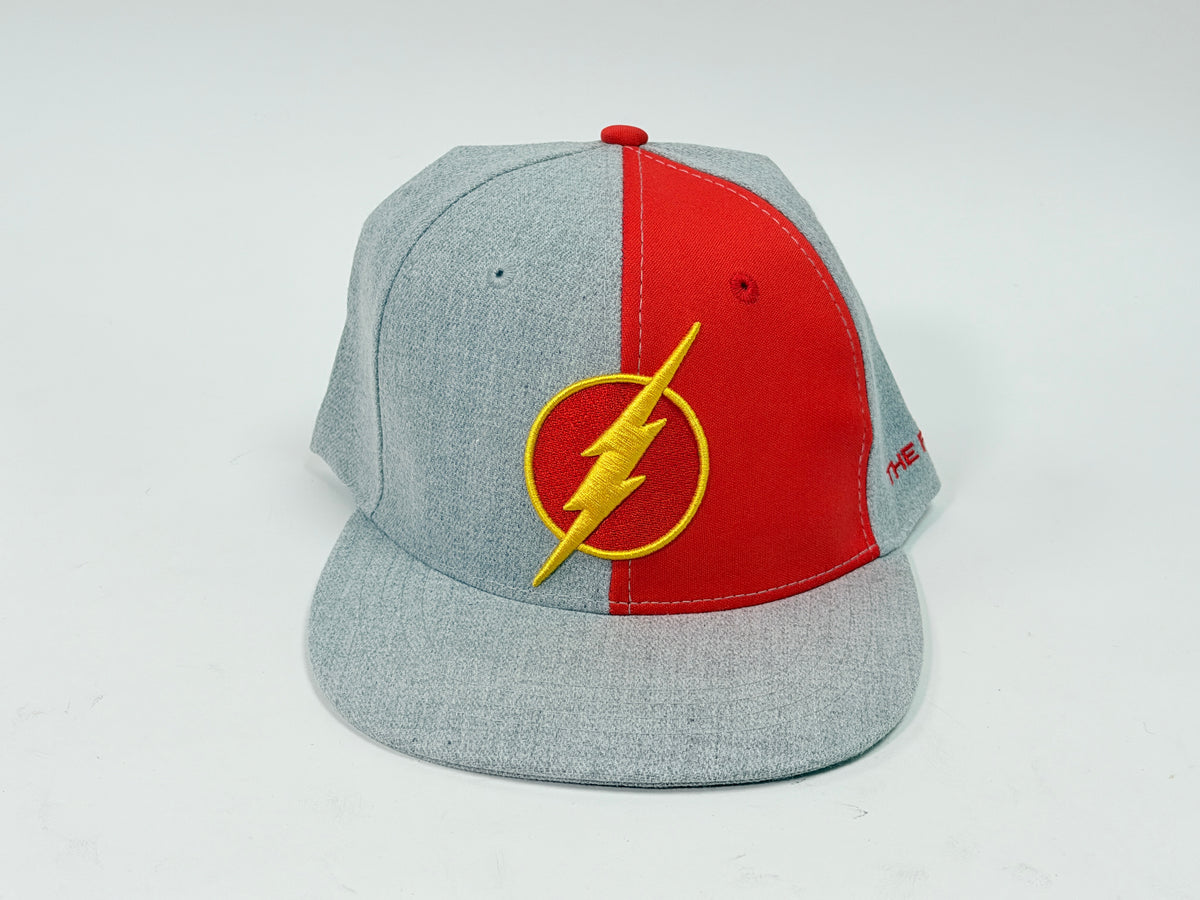 Six Flags The Flash Gray & Black Snap-Back Hat