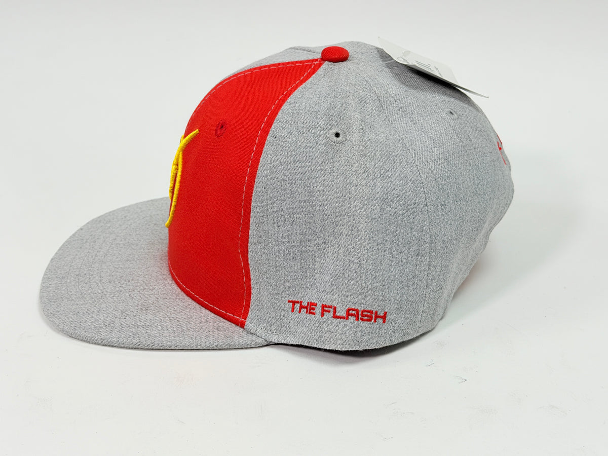 Six Flags The Flash Gray & Black Snap-Back Hat