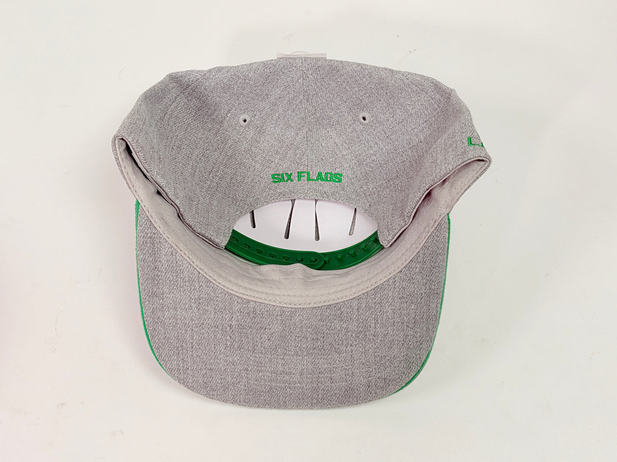Six Flags Green Lantern Gray & Green Snap-Back Hat
