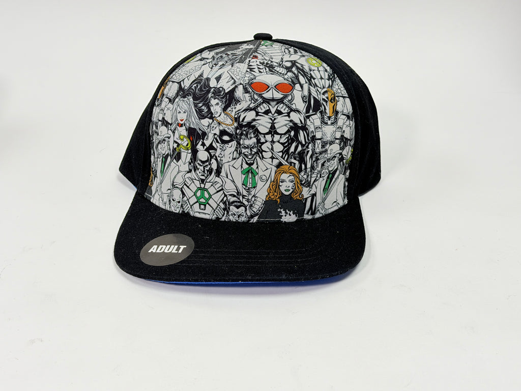 Six Flags DC Comics Villains Black Snap-Back Hat