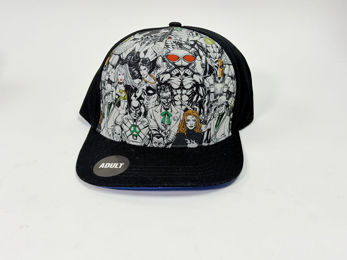 Six Flags DC Comics Villains Black Snap-Back Hat