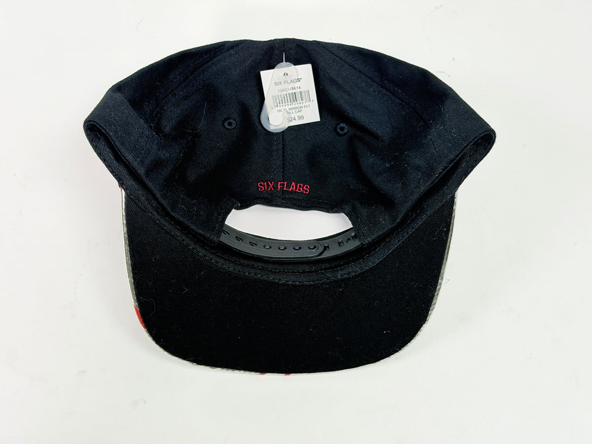 Six Flags The Flash Black with Foil Decal Snap-Back Hat