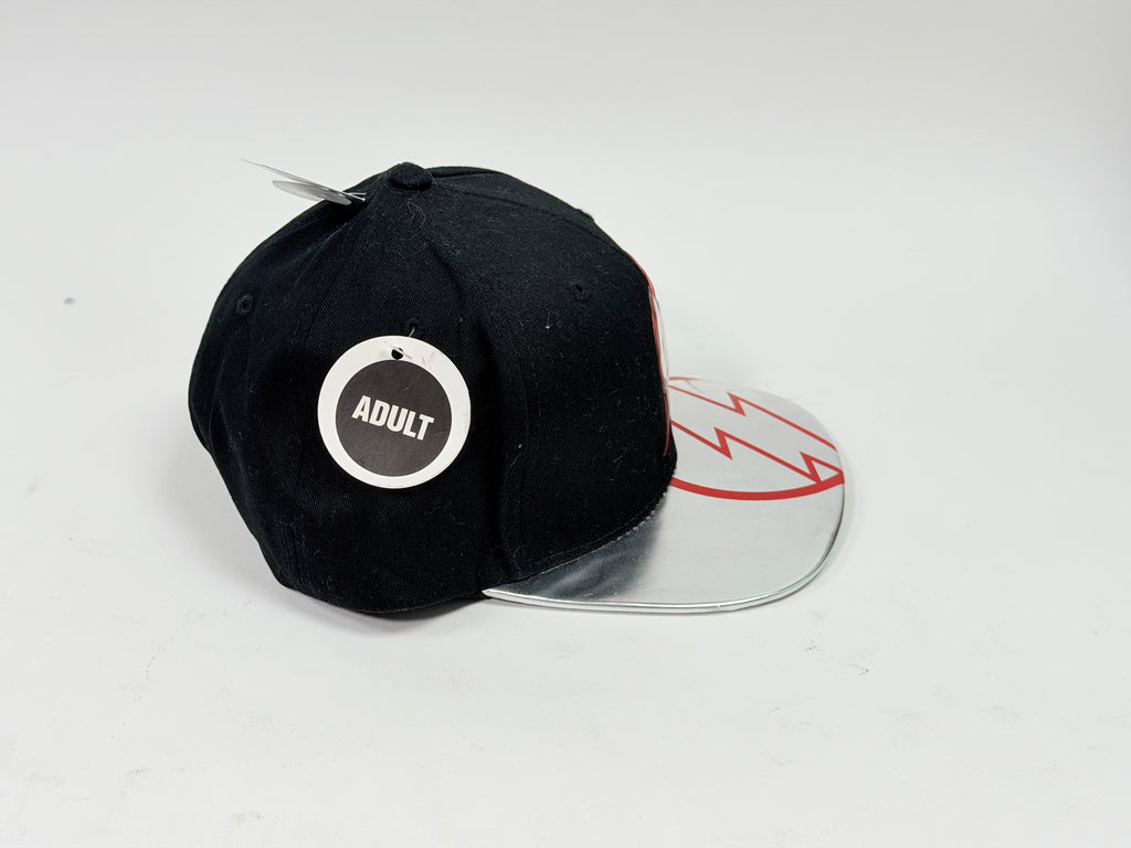 Six Flags The Flash Black with Foil Decal Snap-Back Hat