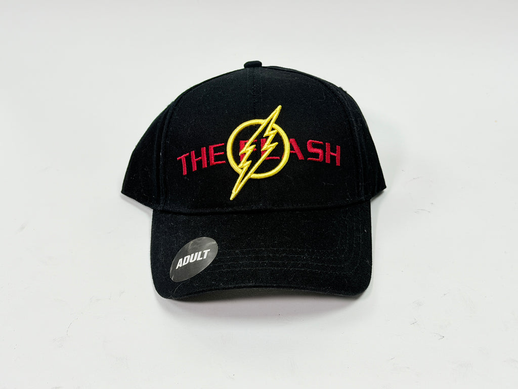 Six Flags Black The Flash Velcro-Back Hat