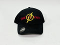 Six Flags Black The Flash Velcro-Back Hat