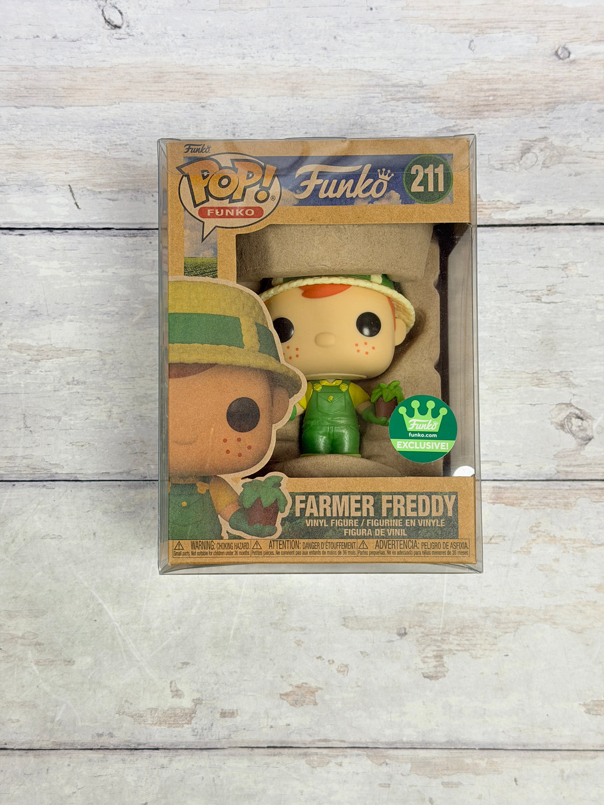 Funko Pop! Farmer Freddy #211 Funko Shop Exclusive with Protector