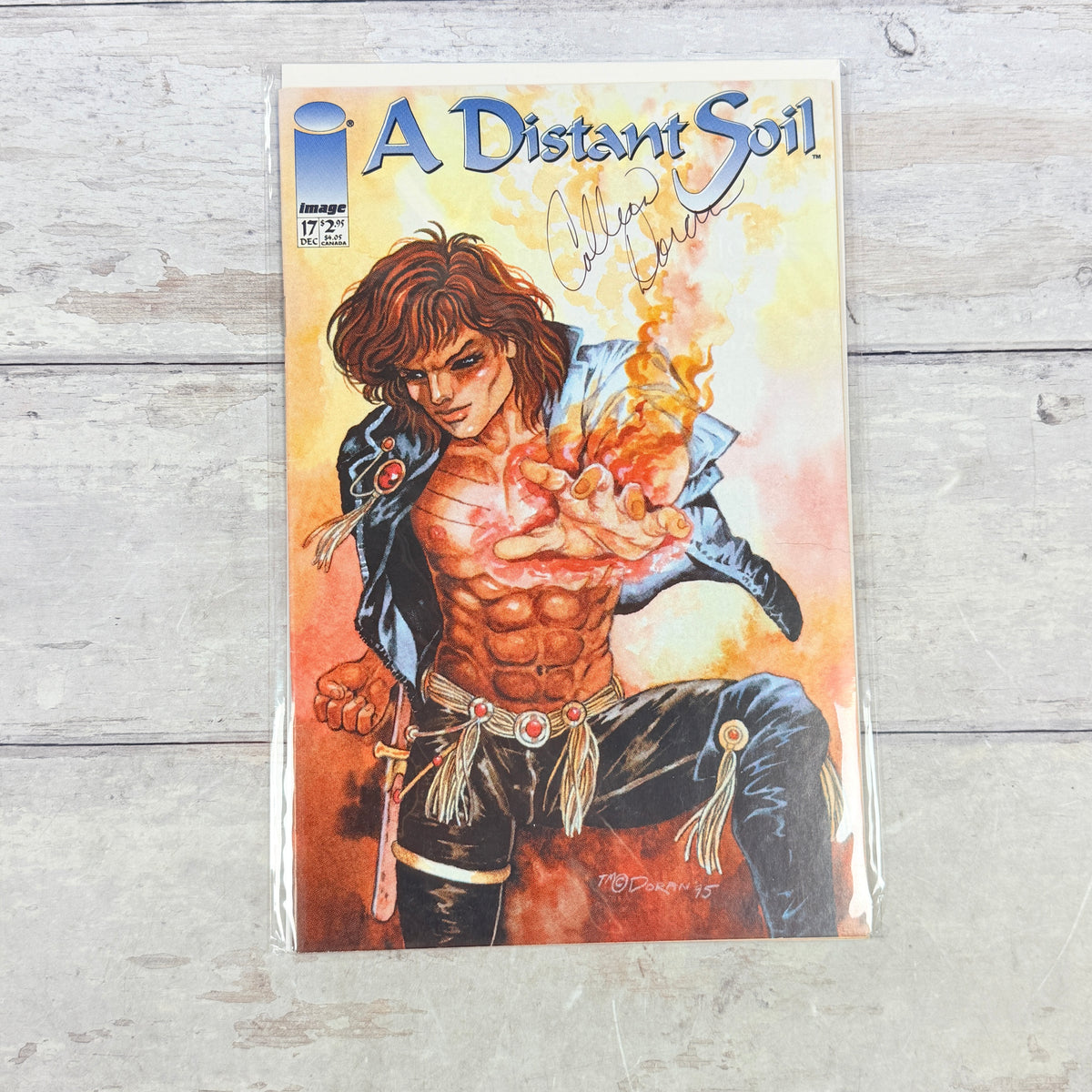 A Distant Soil #17 (1996) Colleen Doran cover: full front cover of the actual pre-owned copy.