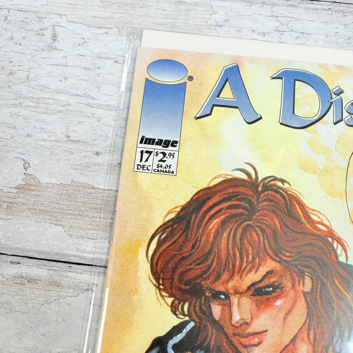 A Distant Soil #17 (1996) Colleen Doran cover: upper-left front corner and issue detail of the actual pre-owned copy.