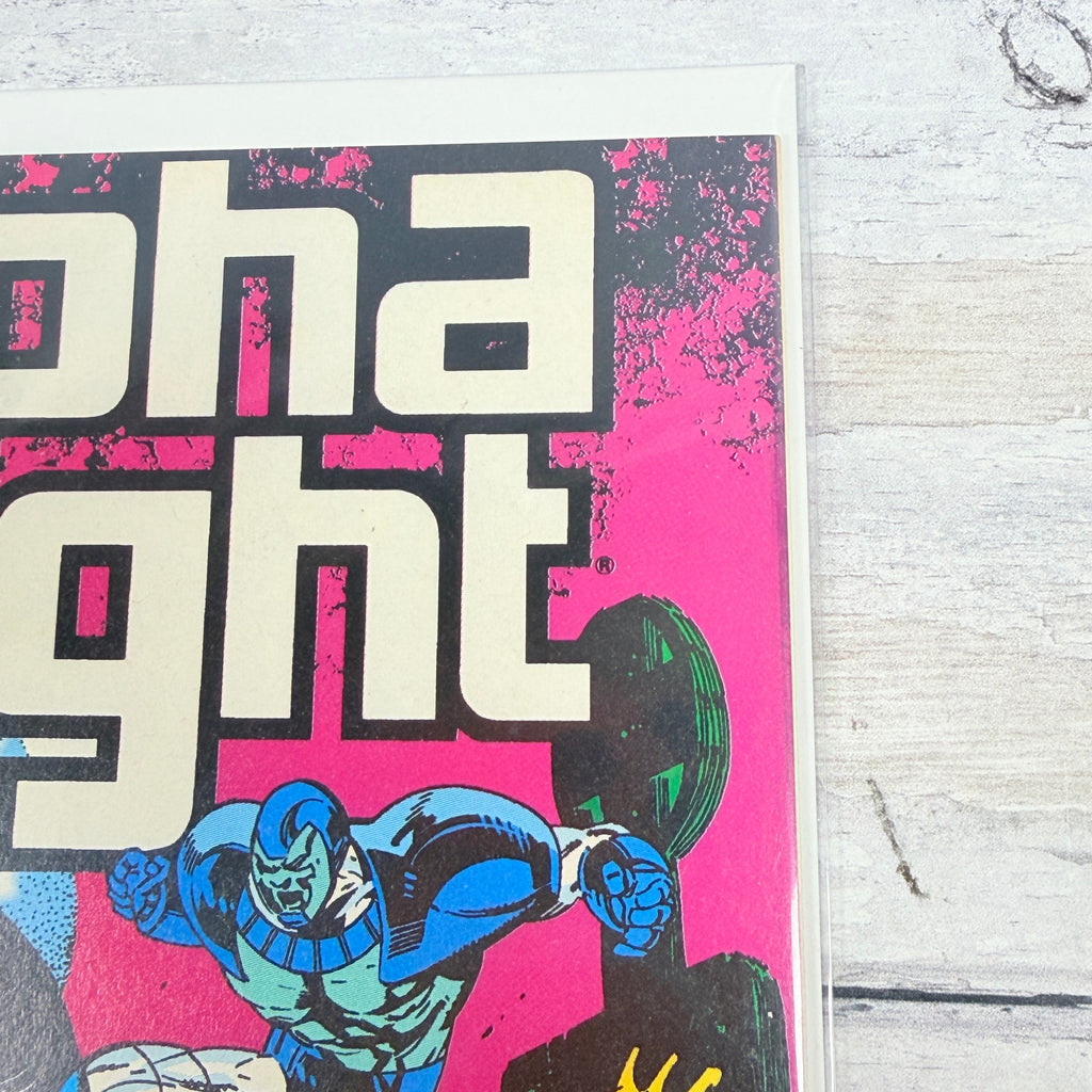 Alpha Flight #95 (1991) Marvel Comics, upper-right cover detail