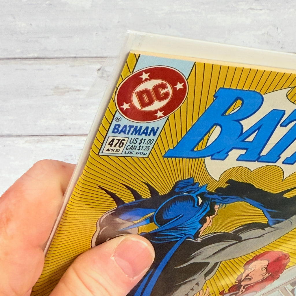 Batman #476 (1992), actual copy cover condition detail 3