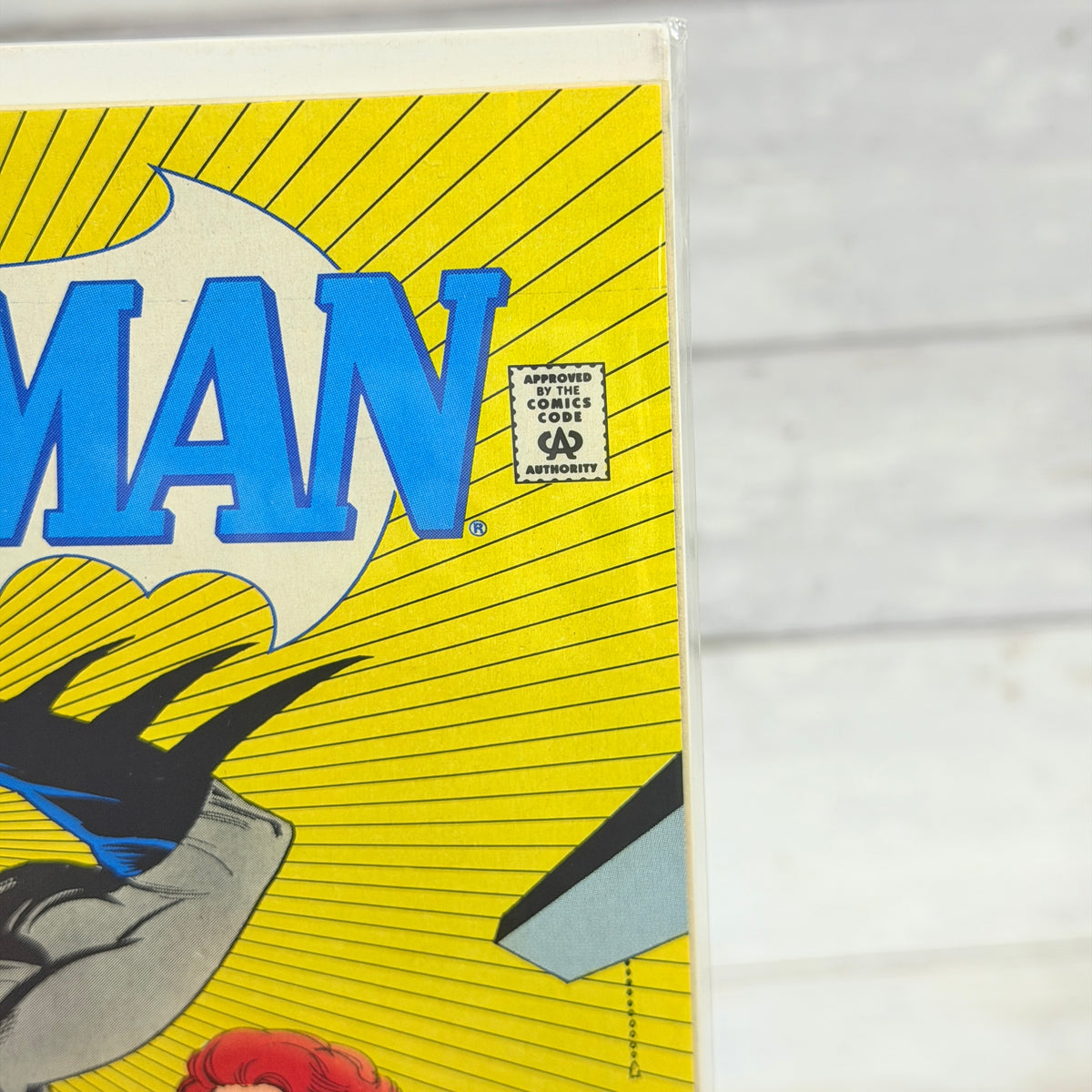 Batman #476 (1992), actual copy cover condition detail 4