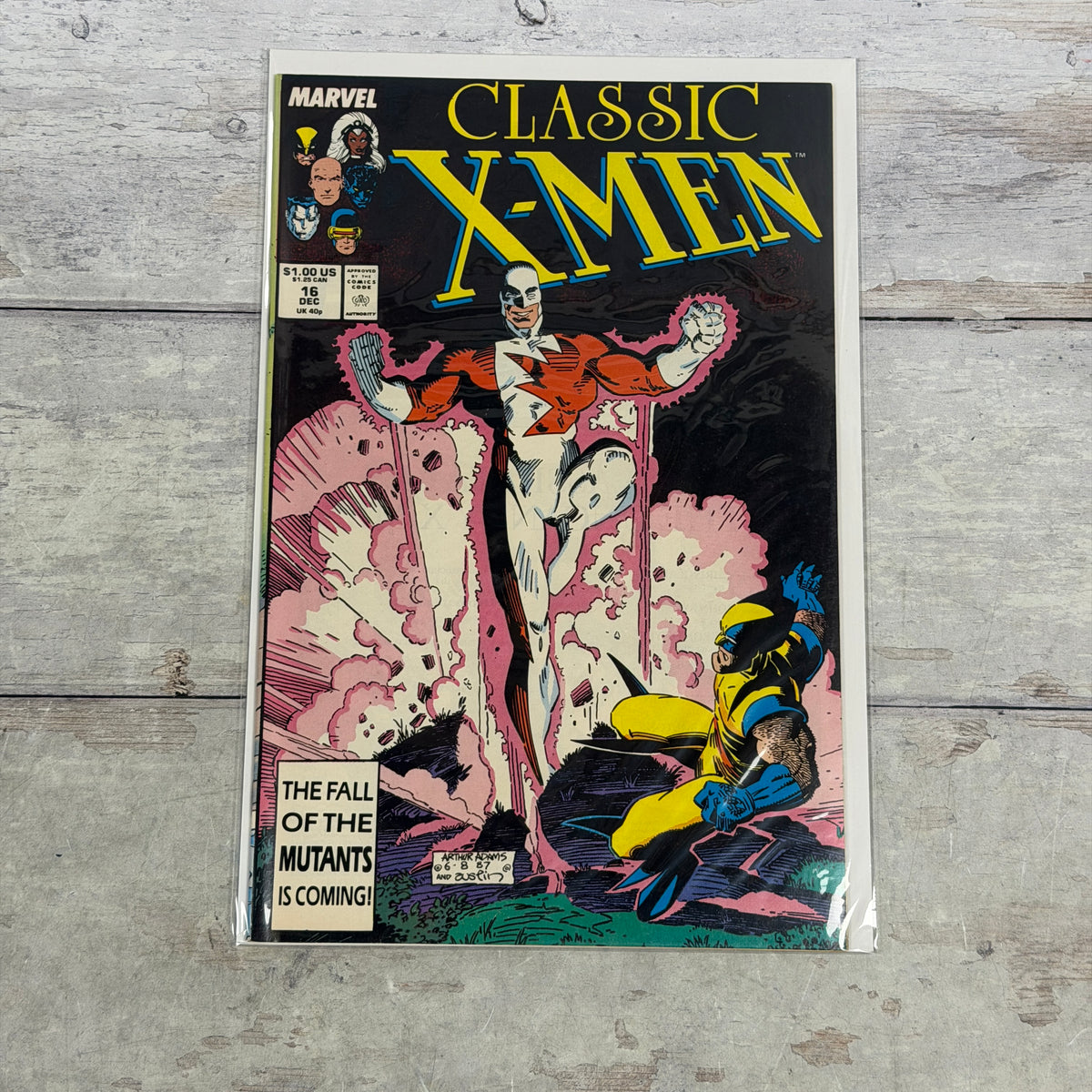 Classic X-Men #16 (1987), actual copy front cover