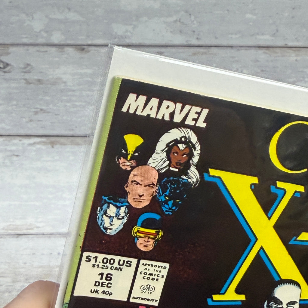 Classic X-Men #16 (1987), actual copy cover condition detail 3