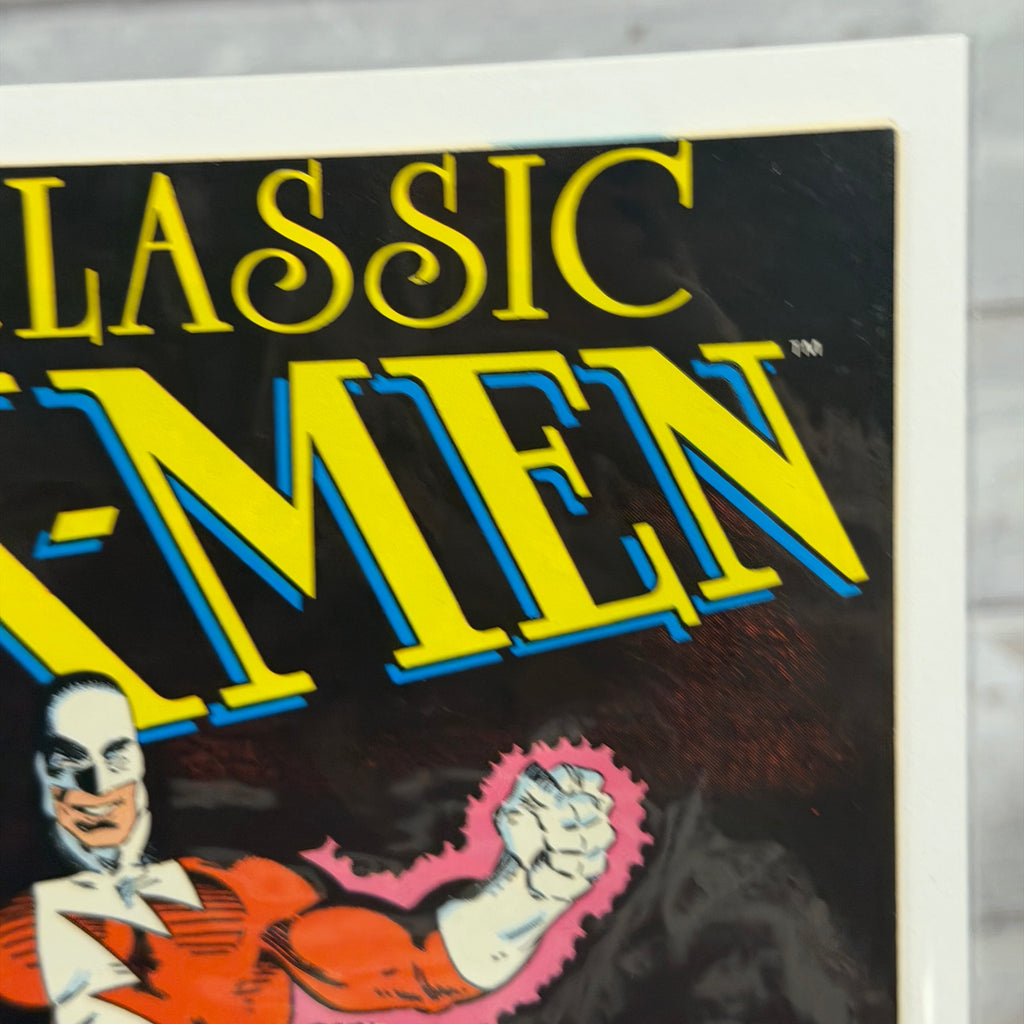 Classic X-Men #16 (1987), actual copy cover condition detail 4