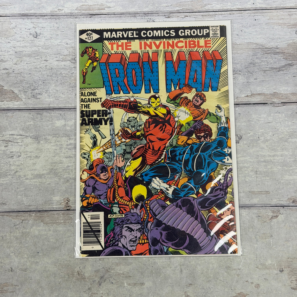 Iron Man #127 (1979) direct edition, actual copy front cover
