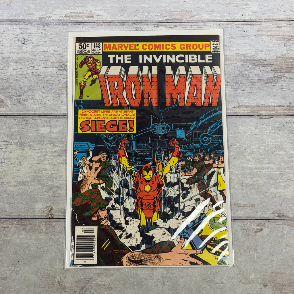 Iron Man #148 (1981), Newsstand, actual copy front cover