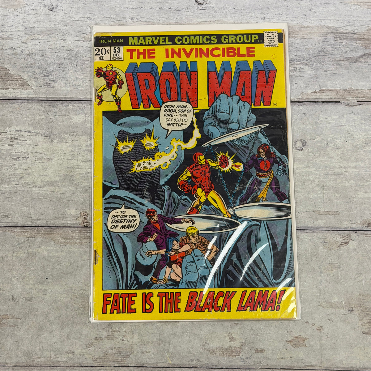 Iron Man #53 (1972), actual copy front cover