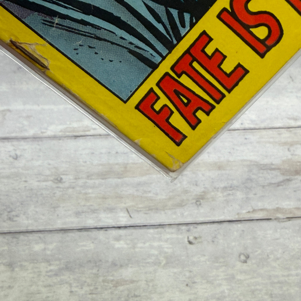 Iron Man #53 (1972), actual copy cover edge and corner detail 852