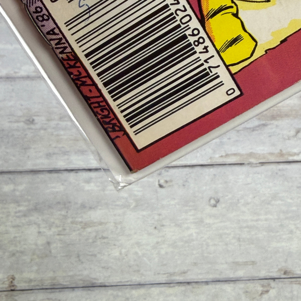 Marvel Tales #199 (1987), Newsstand, actual copy cover detail 2