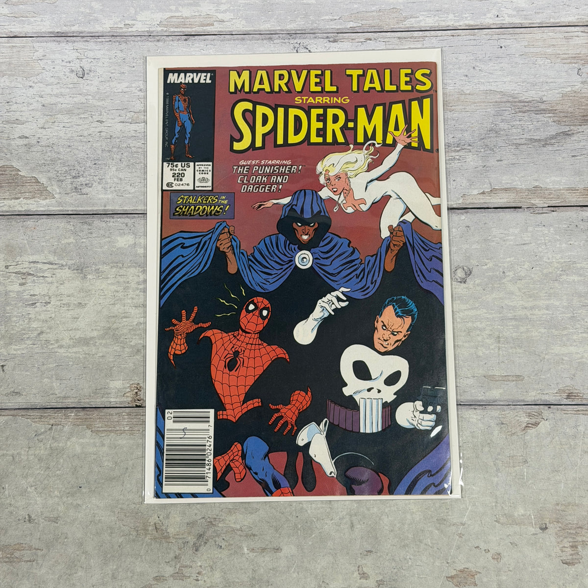 Marvel Tales #220 (1989), Newsstand, actual copy front cover