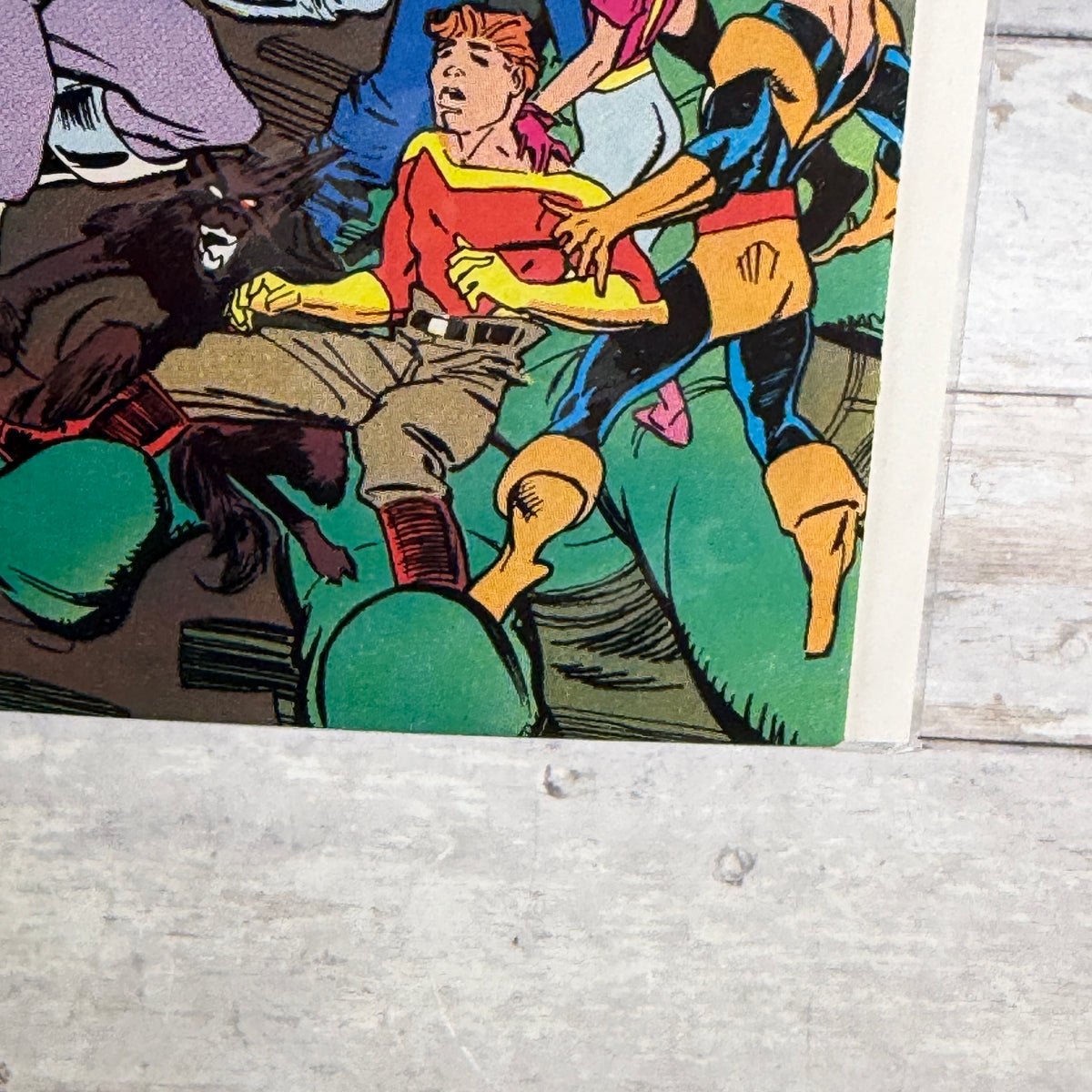The New Mutants #78 (1989), actual copy cover condition detail 1