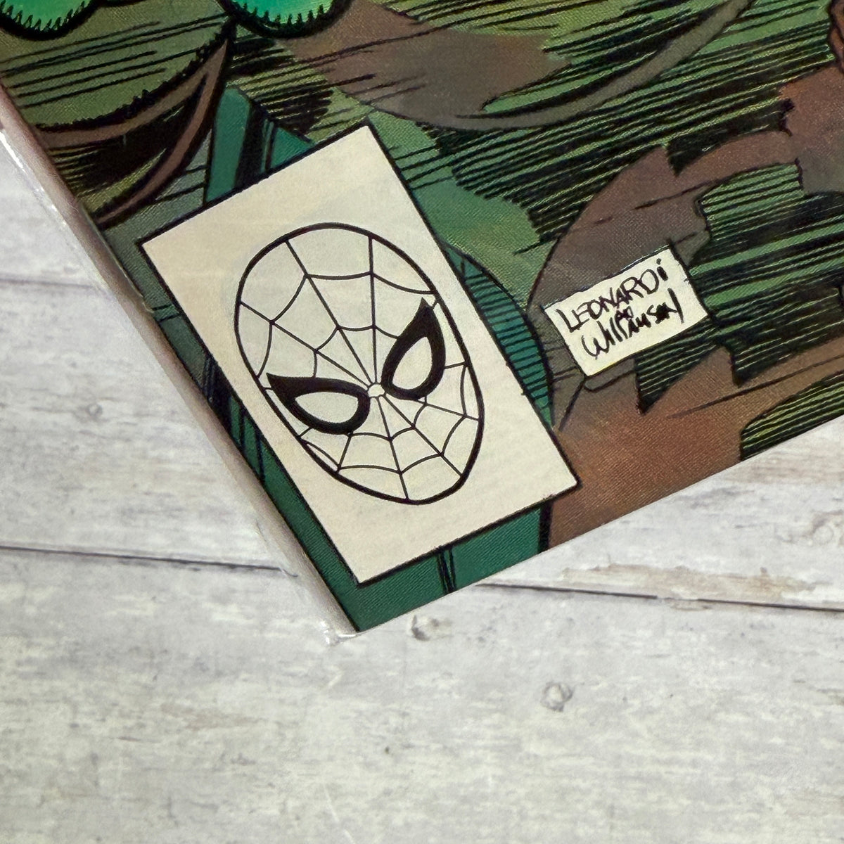 The New Mutants #78 (1989), actual copy cover condition detail 2