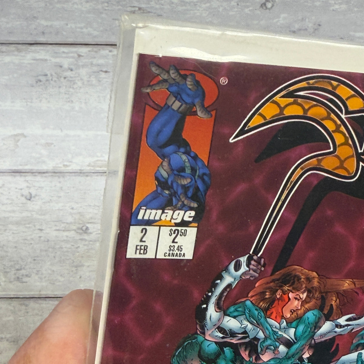 Siege #2 (1997), actual copy cover condition detail 3