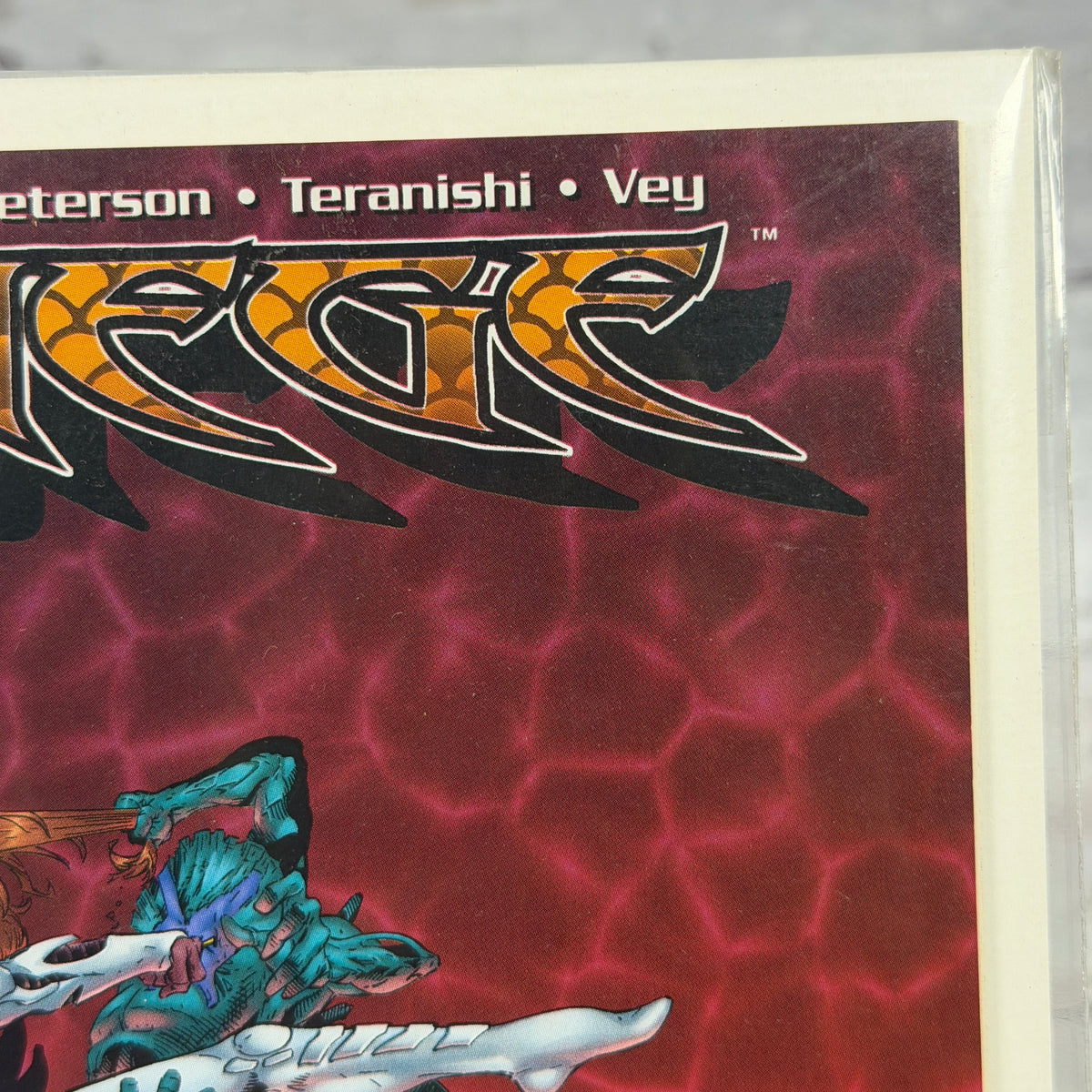 Siege #2 (1997), actual copy cover condition detail 4