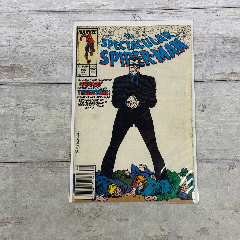The Spectacular Spider-Man #139 (1988), Newsstand, actual copy front cover