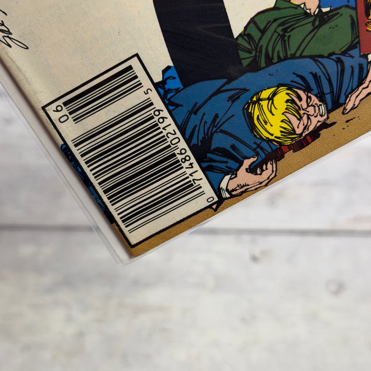 The Spectacular Spider-Man #139 (1988), Newsstand, actual copy cover detail 1