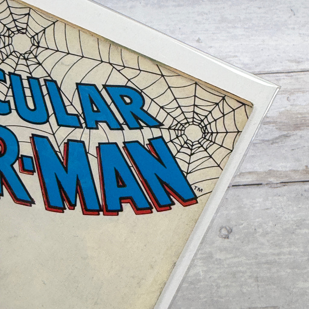 The Spectacular Spider-Man #139 (1988), Newsstand, actual copy cover detail 3