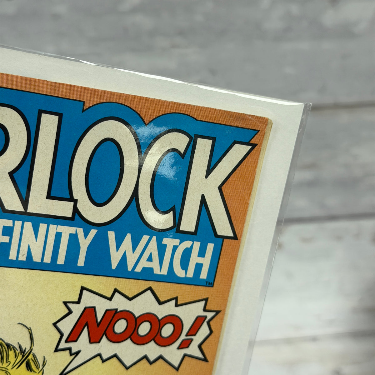 Warlock and the Infinity Watch #3 (1992), actual copy cover condition detail 2
