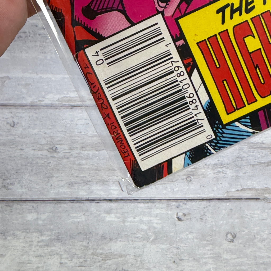 Warlock and the Infinity Watch #3 (1992), actual copy cover condition detail 4