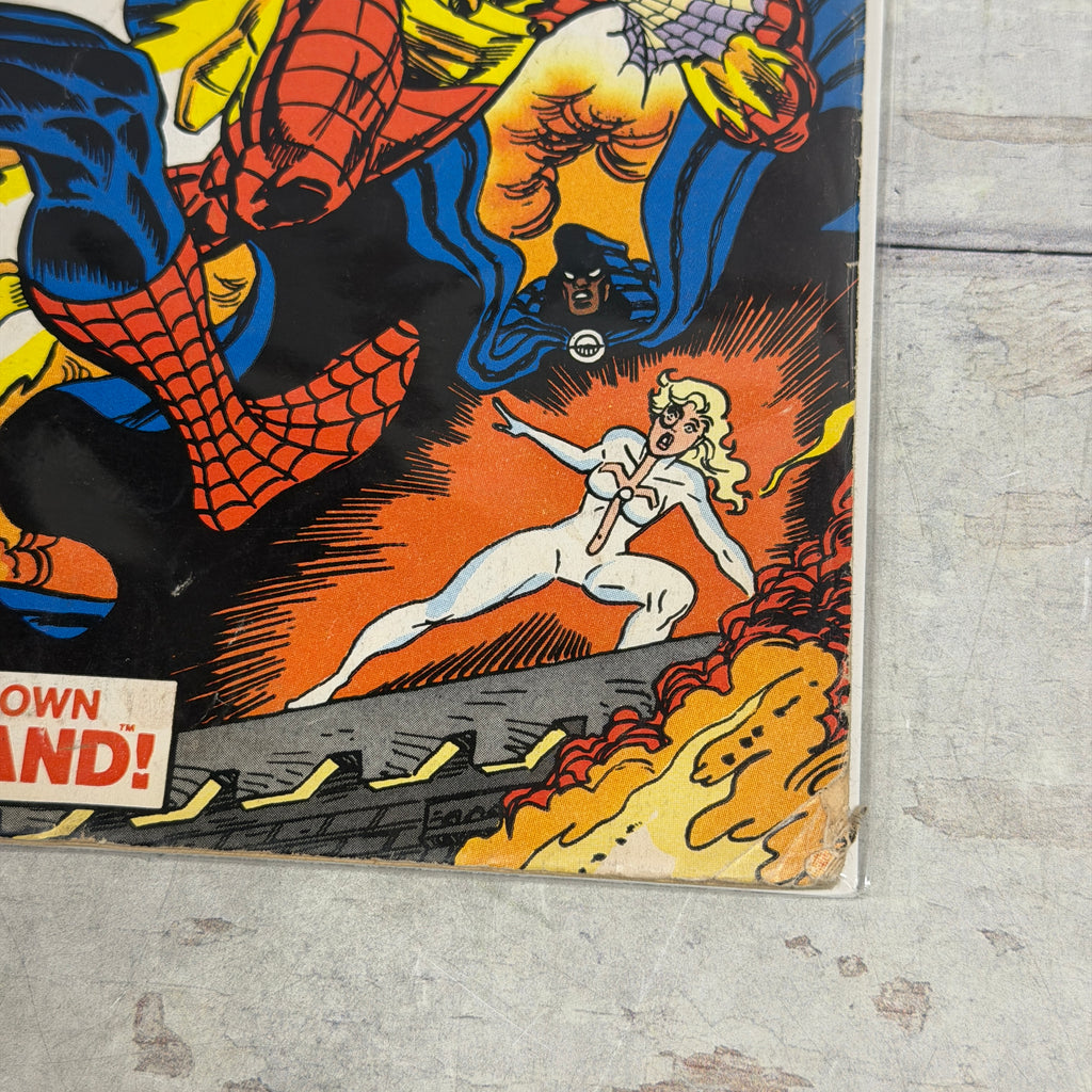 Web of Spider-Man #78 (1991), Newsstand, actual copy cover detail 1