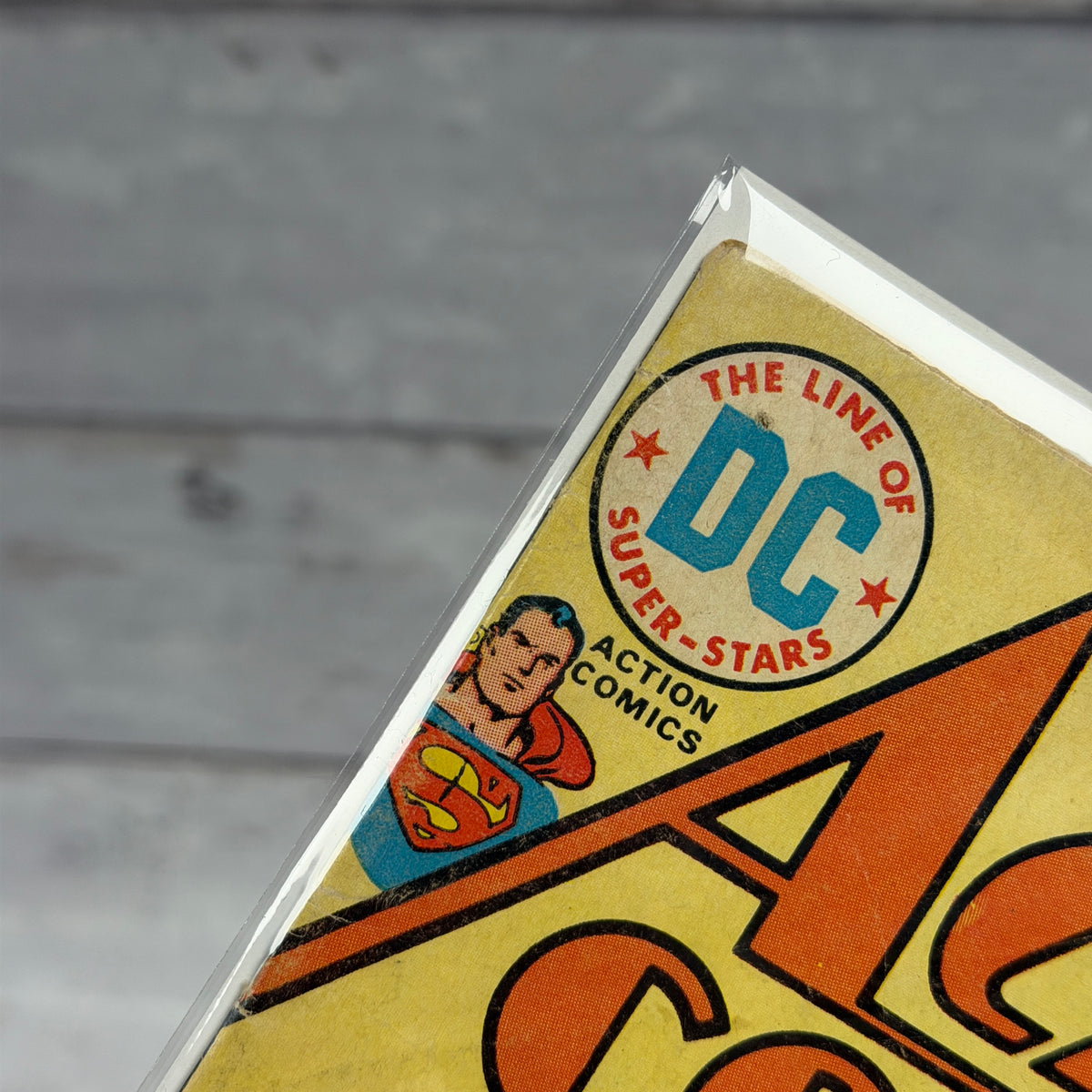 Action Comics #439 (1974) condition detail 3, actual copy