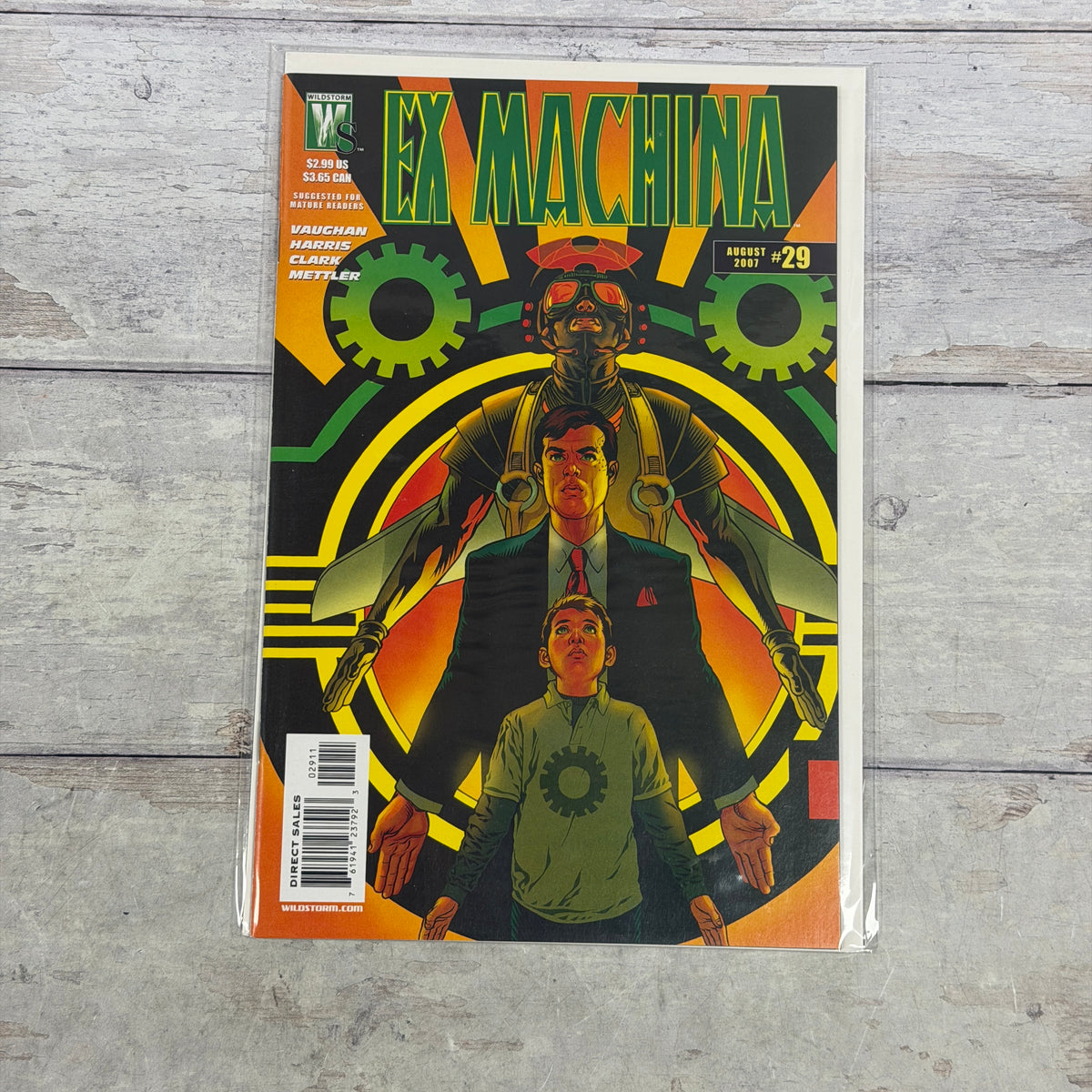 Ex Machina #29 (2007) front cover, Regular direct-sales cover, actual copy