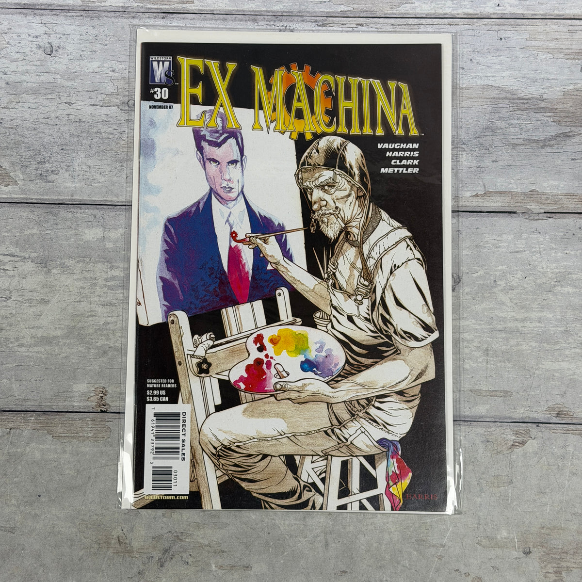 Ex Machina #30 (2007) front cover, Regular direct-sales cover, actual copy