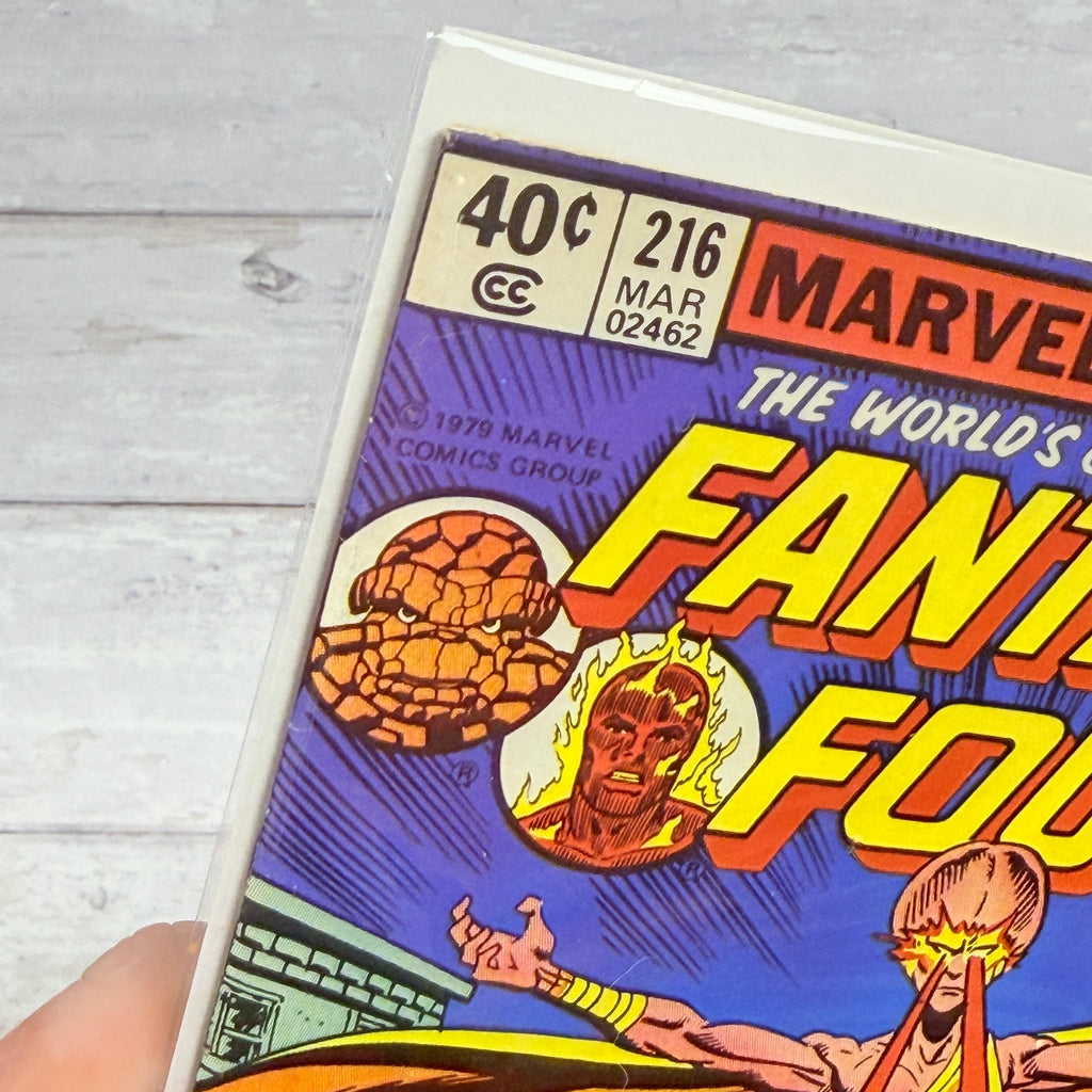 Fantastic Four #216 (1980) Newsstand, cover detail, photo 985