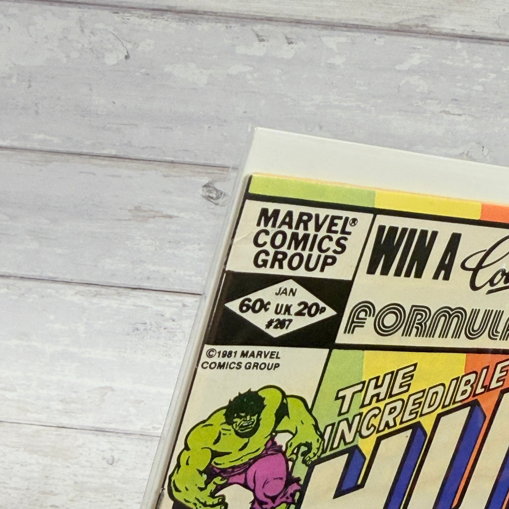 The Incredible Hulk #267 (1982) Direct Edition, cover detail, photo 1027