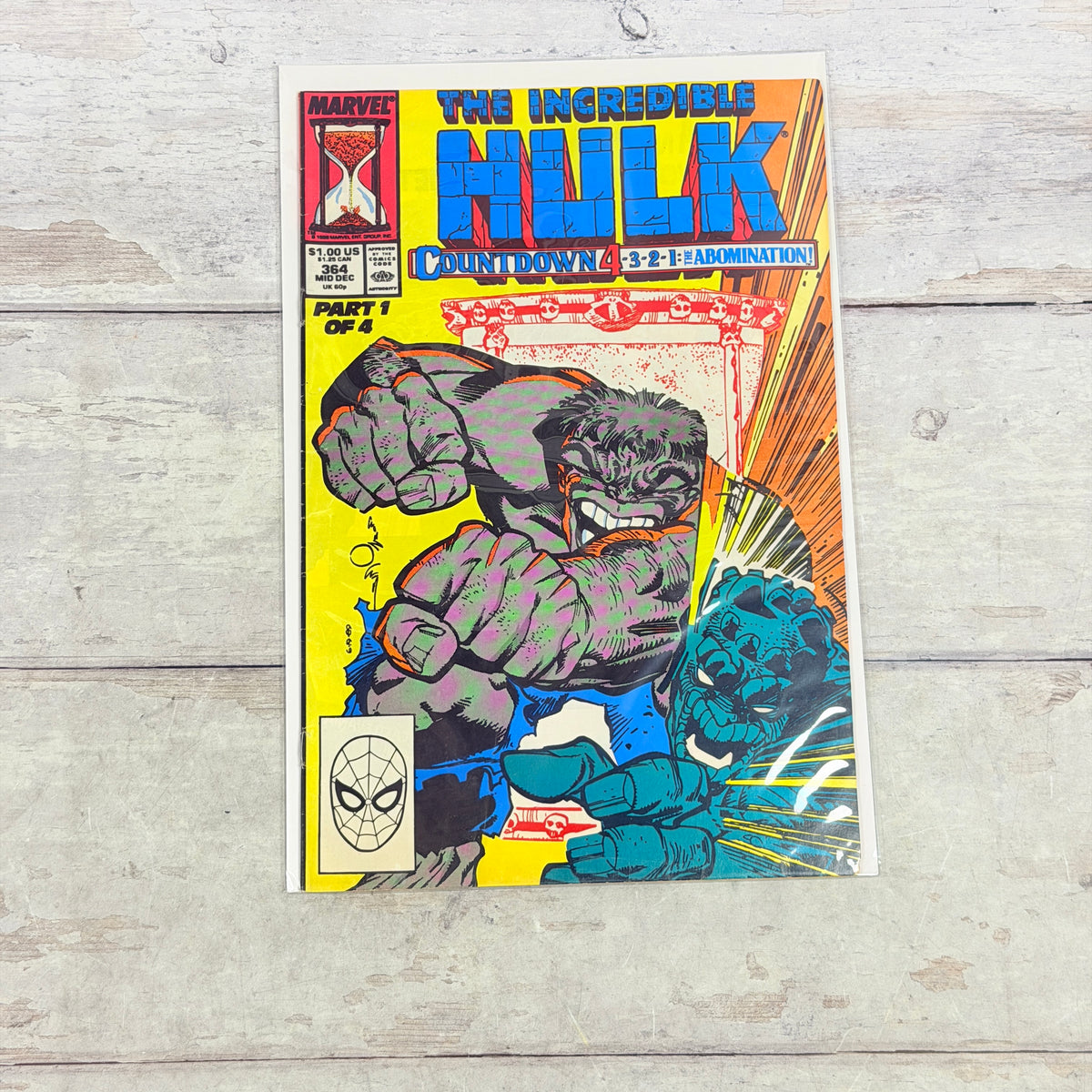 The Incredible Hulk #364 (1989) Direct Edition, full front cover, photo 972
