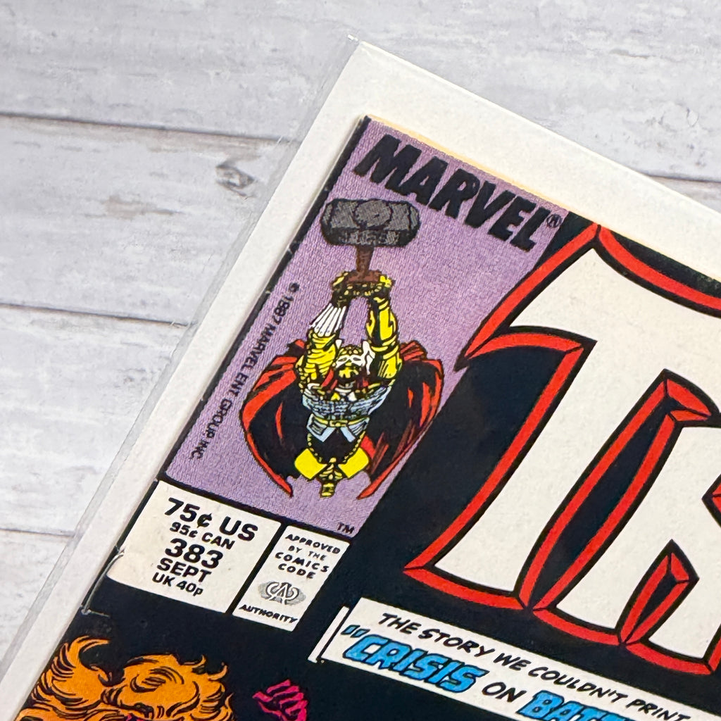 Thor #383 (1987) condition detail 3, actual copy