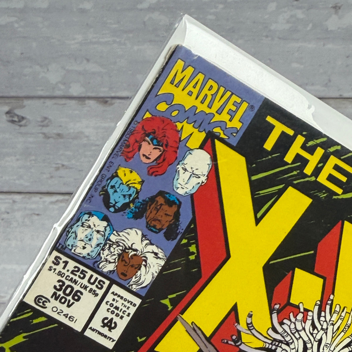 Uncanny X-Men #306 (1993) condition detail 3, actual copy